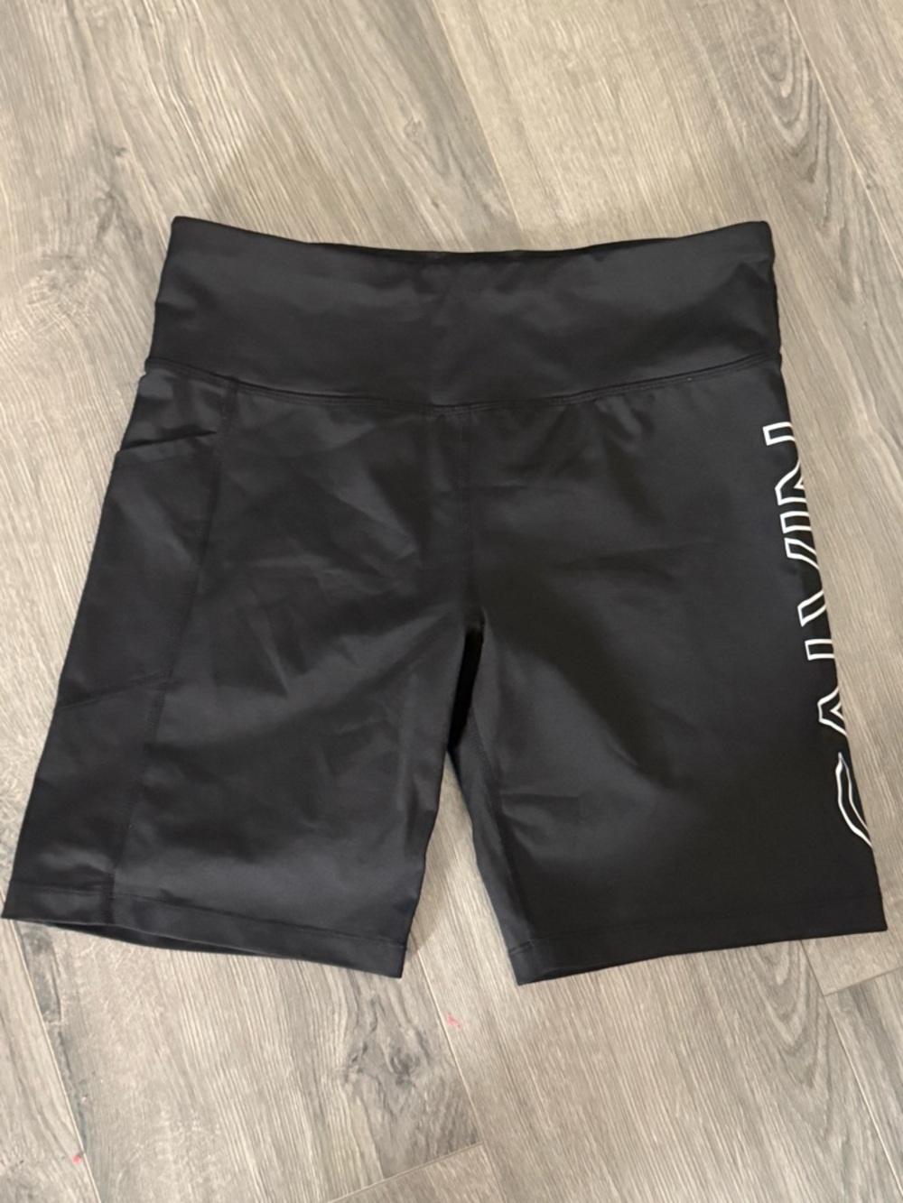 Calvin Klein Black Women's Bike Shorts with Side Logo